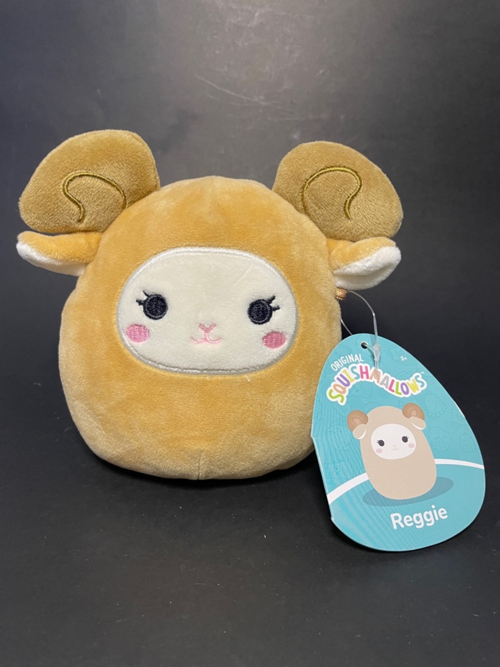 ⭐️NWT SQUISHMALLOWS 5” Reggie The Ram Plush Cozy Soft Children’s Collectible Toy